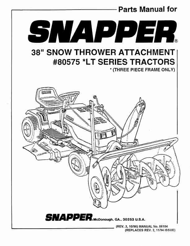 Snapper Snow Blower 80575-page_pdf